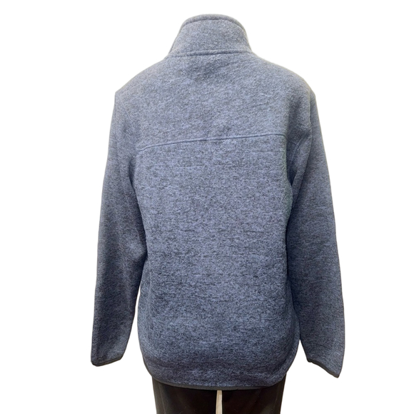 Eddie Bauer Navy Half-Zip Fleece Pullover - Picture 6 of 9